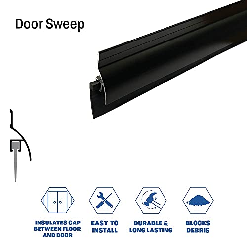 77918 Door Sweep-Rain Protection: Black Anodized Finish (48)