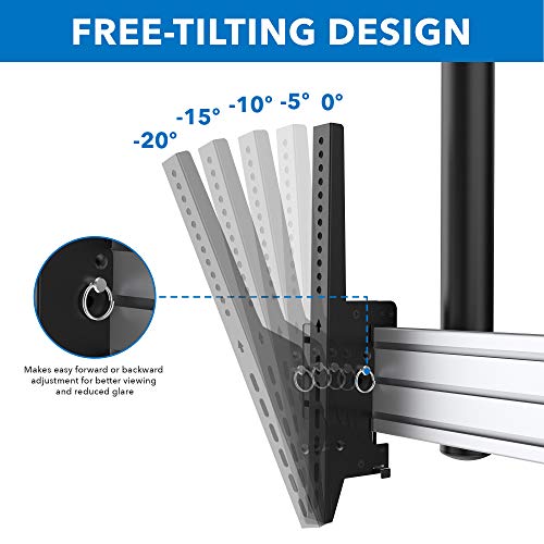 Mount-It! Digital Signage Ceiling Mount for Two Screens - size: 42.5" Height, style: Dual