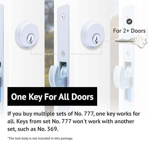 elox Storefront Zinc Mortise Keyed Cylinders for Adams Rite Commercial Storefront Door Lock 4pcs KA Packed in DU Finish (KA1) - color: DU, style: 777
