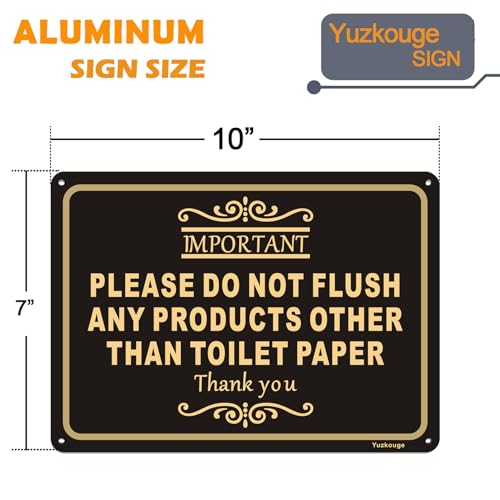 Do Not Flush Any Products Other Than Toilet Paper Sign,