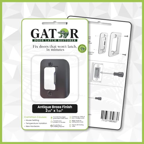 Gator Door Strike Plate 2-1/4" Latch Restorer, Oil Rubbed Bronze, 1-Pack - color: Oil Rubbed Bronze