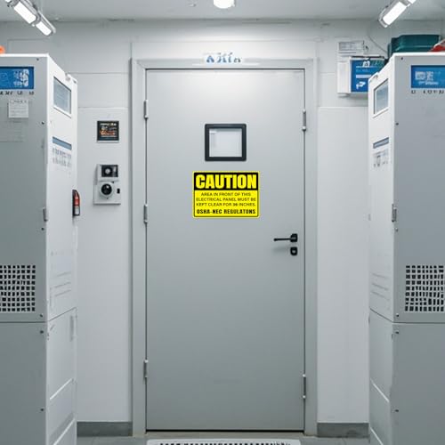 10 Pack Caution Keep Electrical Panel Clear for 36 Inches Stickers