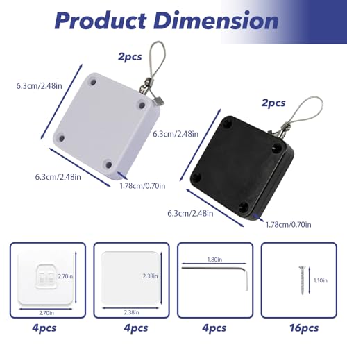 4-Pack Automatic Sliding Door Closer Set