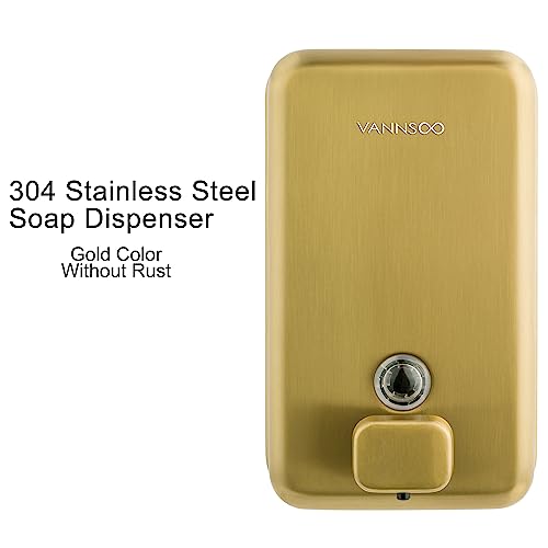 Wall Mounted Commercial Soap Dispenser Bathroom, Vertical Gold - color: Vertical Gold