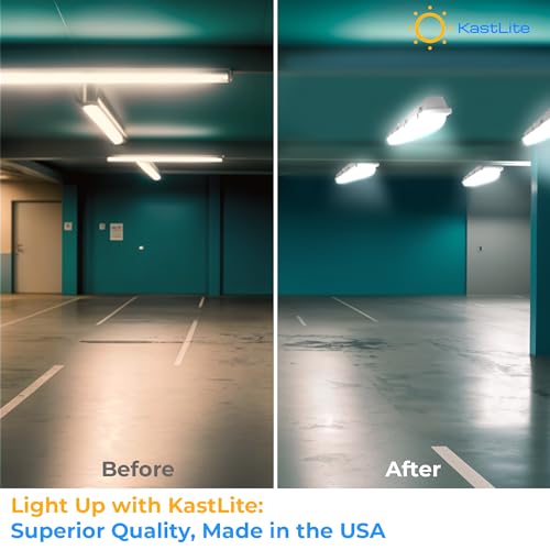 KASTLITE Vapor Tight 4' LED Light Fixture, Wall & Ceiling Mount Utility