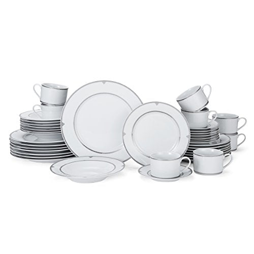Mikasa Regent Bead 40-Piece Porcelain Dinnerware Set, Service for 8 - color: Regent Bead