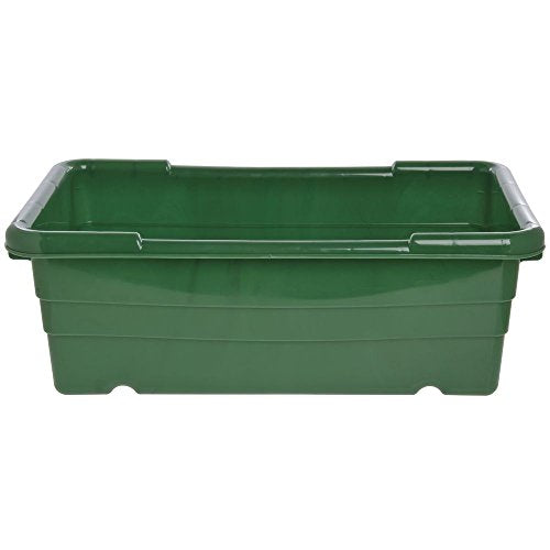 Green Plastic Nest and Stack Lug - 25"L x 16"W x 8 1/2"D