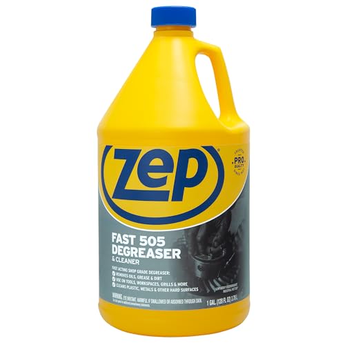 Zep Fast 505 Cleaner and Degreaser - 1 Gallon - ZU505128 - Great for Grills, Plastics, Metal, and More! (4) - size: 512 Fl Oz (Pack of 1)
