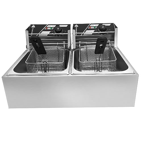 Commercial Electric Deep Fryer, 22.8QT, 5000W - size: 22.8QT