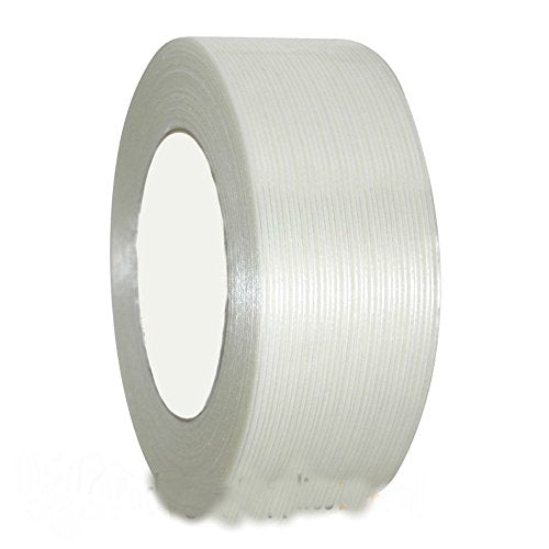 12 Rolls Economy Filament Strapping Tape 2" x 60 Yards 3.9 MIL Reinforced