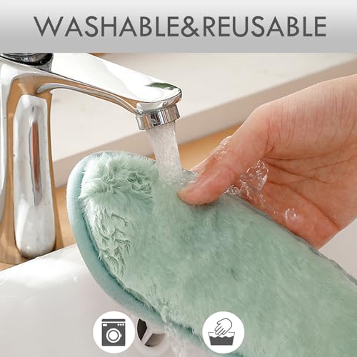 Thick and Warm Toilet Seat Cushion Cover - with Sticky Toilet Seat Cushion - Washable and Reusable Mat for Winter - Double Flap Separation, TPR Back Adhesive, Soft and Protective (Pink) - color: Pink