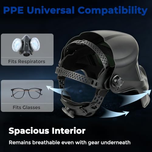 PHOENISING THE FORCE Anti-Fog Face Shield Grinding Work Tinted Lens Mask