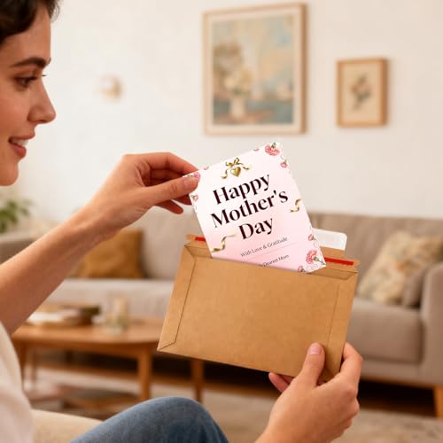 20 Pack 6.5x4.5 Inch Rigid Mailers,Self Seal Rigid Envelopes,Brown - color: Brown, size: 6.5x4.5 Inch