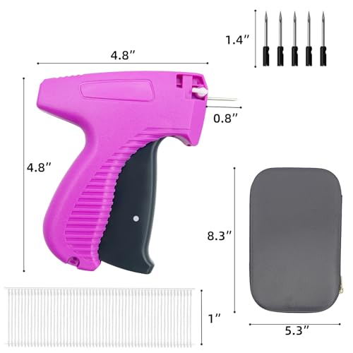 Price Tagging Gun for Clothing, Retail Attacher Tag Gun for Clothes - color: Pink