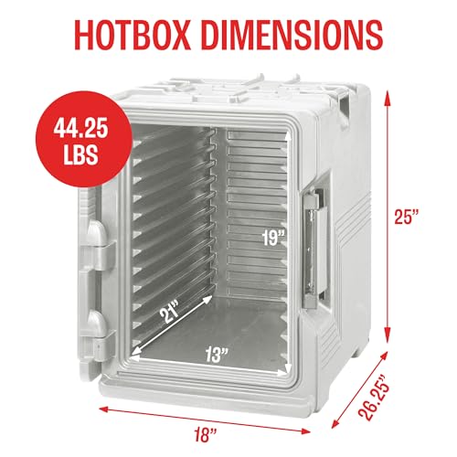 Cambro Insulated Food Pan Carrier - Hotbox for Catering & Transport - UPCS400 Series (Speckled Gray) - color: Gray