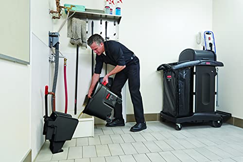 Rubbermaid Commercial Products Cleaning Cart Vinyl Bag, Black, 34-Gallon - color: Black, size: 34 Gallon