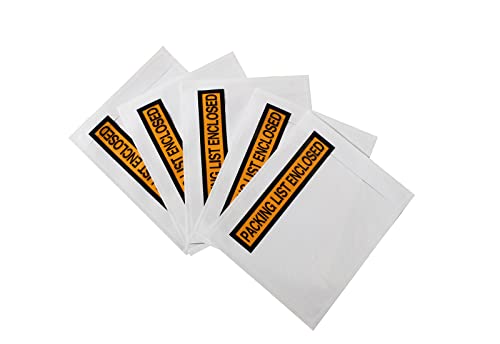1000 Pcs Packing List Envelopes Pouches 4.5”x 5.5”,Packing Envelopes for Shipping Mailing Pouch Enclosed Bags with Packing Slips Invoice Label - size: 4.5x5.5"