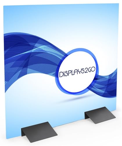 Displays2go Black Sign Base Wedge for Signage up to 72" Tall - color: Black, size: 12"