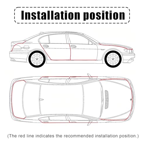 U-Shape Car Door Edge Guards, 16.4 Ft Rubber Automotive Door Edge Protector for SUVs Sedans, Easy No-Glue Install, Exterior Car Accessories Trim (Black) - size: 16.4 FT/5 M