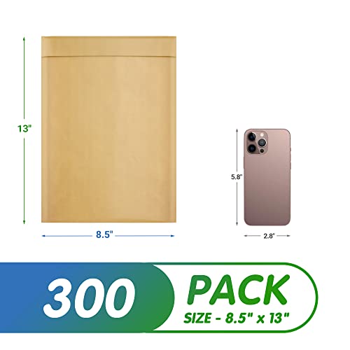 Kraft Bubble Mailers 8.5 x 13 Inch Natural Brown, Padded Envelopes Self Seal, Pack of 300, Bubble Lined Kraft Paper Mailing Envelopes for Shipping - color: Brown, size: 8.5" x 13" / 300 Pack