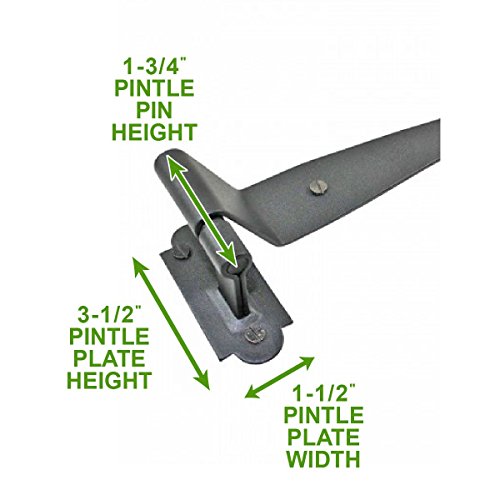 Renovators Supply Manufacturing Pack of 12 Black Pintle Strap Hinge 11.75 Inch Offset Colonial Shutter Hardware - size: Pack of 12
