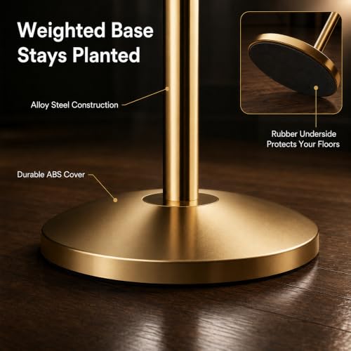 CCW 7 X 11 Inch Vertical Pedestal Floor Sign Frame, Polished Brass - color: Polished Brass, size: 7 x 11 Inch Vertical