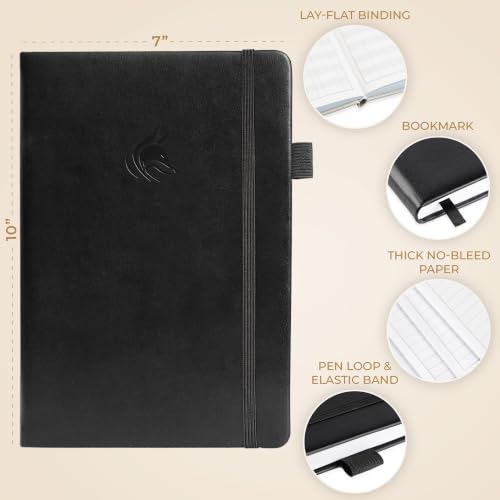 Clever Fox Check Register Book, Checkbook Ledger, 7x10 Black - color: Black, size: Smaller than A4 (7" x 10")