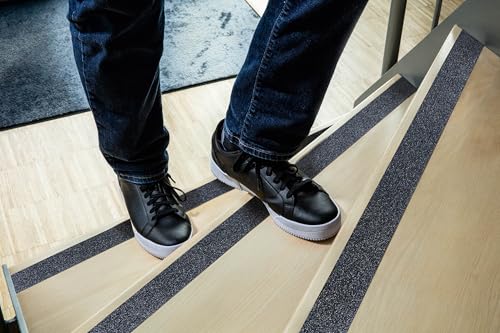 Durable DURALINE Floor Tape, Non-Slip Self-Adhesive, Black, 3" x 50ft - color: Black, size: 75 mm x 15 m
