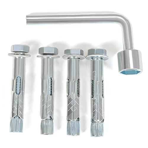 Kojem 12 Set 42 inch Steel Safety Bollard Parking Barrier Post Safety - size: 12Pcs