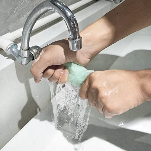 UMANI 12 Pack Microfiber Cleaning Cloths Reusable Textured Cleaning Rags - color: Green