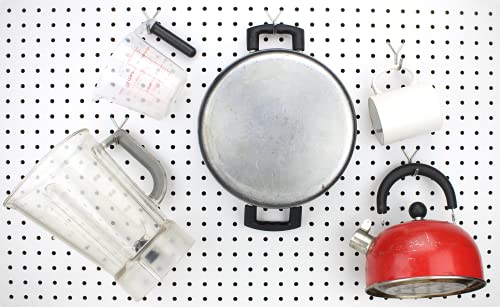 Pegboard Hooks 25-Pack 1.5in J-Hook - Zinc Plated - Will Not Fall Out - Fits Any Peg Board - Multipurpose - Organize Necklaces, Jewelry, Retail Items, Keys, Craft or Supplies - color: Zinc Plated, size: 1.5” - 25Pack