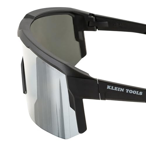 KLEIN TOOLS Blade Safety Glasses, ANSI Z87.1+, Anti-Fog/Scratch-Resistant,99.9% UV Protection, Class-1 Clarity Lens - color: Polarized Silver