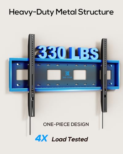 USX STAR Heavy Duty Fixed TV Wall Mount Bracket for 85 86 98 100 120 150 TV - size: 65-150"
