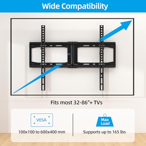 HOME VISION Heavy Duty Tilt TV Wall Mount for 32-86 Inch Flat/Curved Screen - size: 9601/ 32-86"