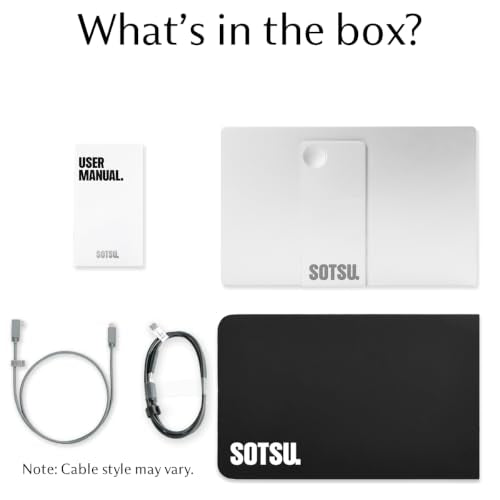 SOTSU FlipAction Go 14" Portable Monitor FHD 400 Nits USB-C Mini HDMI - color: Silver