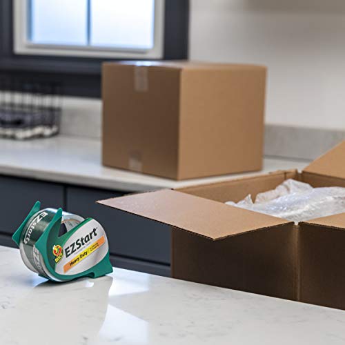 Duck Brand EZ Start Packing Tape Refill, 4 Rolls, 1.88 Inch x 54.6 Yard, Clear (280068) - size: 4 Rolls