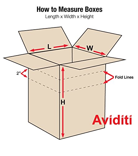 BOX USA Multi-Depth Boxes 14x8x6, Adj. Height, 25-Pack
