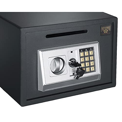 Paragon Lock & Safe - 7875 Depository Safe .67 CF Cash Drop Safes Heavy Duty - color: Silver