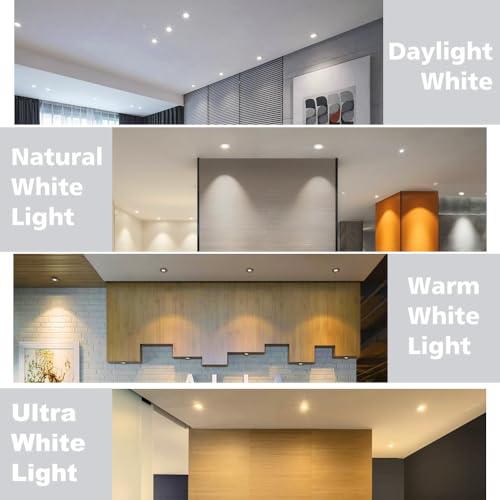 2 Inch LED Downlight, Recessed Lighting Dimmable Ceiling Light, 3W, 2700K Ultra Warm White, CRI80 with LED Driver(35W Halogen Equivalent), 8 Pack - color: Ultra Warm White, size: White/8 Pack