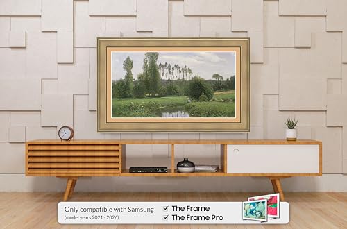 Champagne 43" Deco TV Frame for Samsung The Frame/Pro TVs - size: 43"