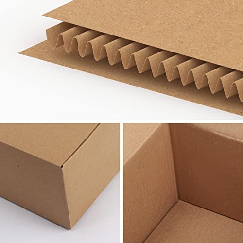EdenseeLake 40 Pack 8x6x4 inches Shipping Boxes Small Cardboard Boxes for Packing, Moving, Mailing, Brown - color: 40 packs(Brown), size: 8x6x4 inch