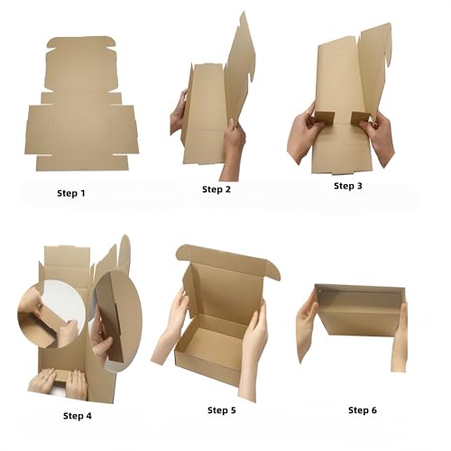 Small Sturdy Cardboard Box 6x4x2.2 Inch Mailing Corrugated Boxes Set of 10 - size: 6 x 4 x 2.2 inches