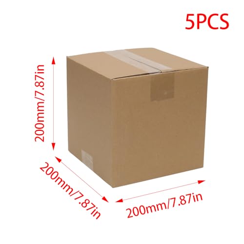 5 Pack 8x8x8 Shipping Boxes Brown Corrugated Cardboard Mailers - size: 8x8x8in