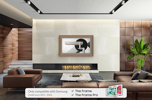 Contemporary Bronze 55" Deco TV Frame for Samsung The Frame/Pro TVs - color: Bronze, size: 55"
