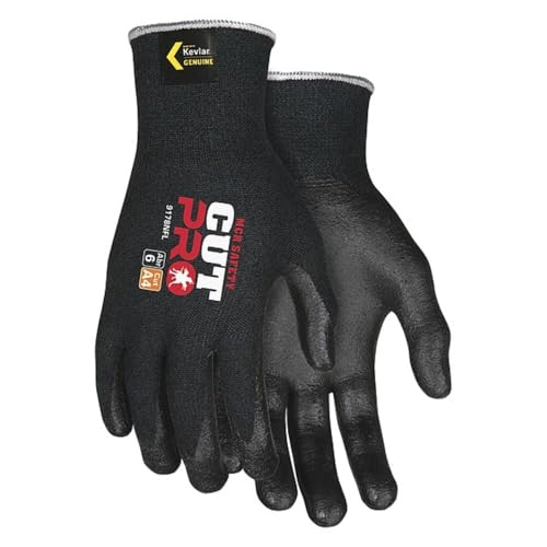 MCR Safety 9178NFM Nitrile Gloves, Medium, 1-Pair, Black