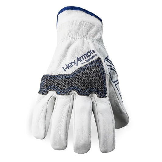HexArmor | Traditional Style | Abrasion Resistant Knuckle Patch| Steel Leather | Work Gloves | Heavy Duty 5033 | Small - color: 5033 | Steelleather A6, size: Small