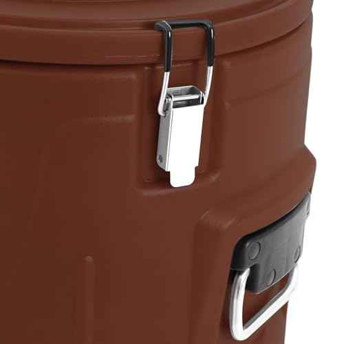 DYNAMI 10 Gal Insulated Food Container,Hot Soup Transport Container Brown - color: Brown, size: 10 Gal