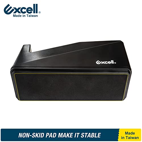 Excell EX-112BK Desk Tape Dispenser, 1" core with Non-Skid Base