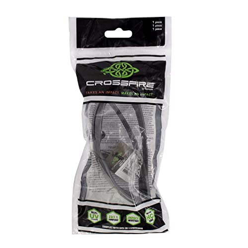 Crossfire Safety Glasses - color: Aluminum Gray / Smoke