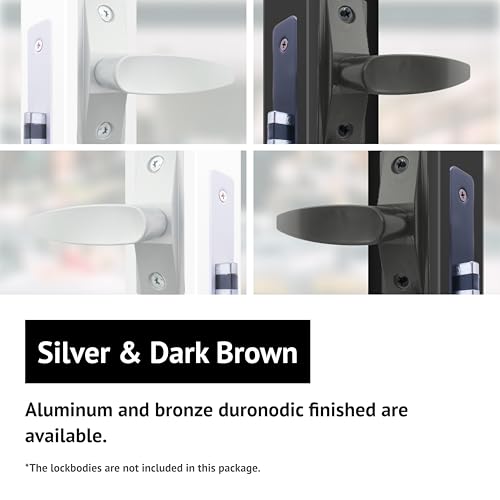 elox Storefront Lock Type Deadlatch Lever Handle for Adams Rite Narrow Stile Lock Bronze Duronodic Color (Left Hand) 2 pcs Packed - style: Left Hand